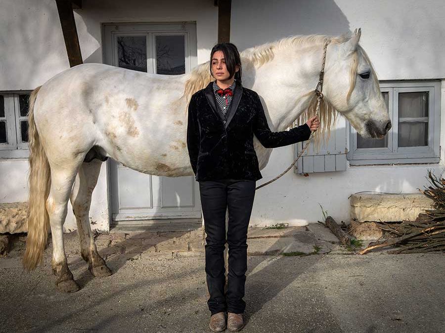 Tessa with her horse Gines